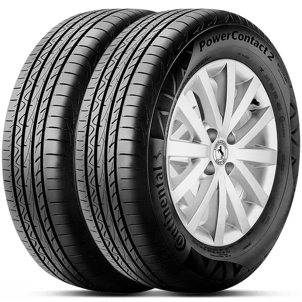 Kit 2 Pneus Continental Aro 15 195/55R15 85H PowerContact 2