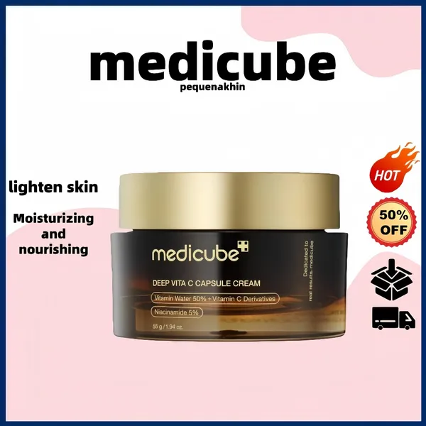 Medicube Deep Vita C Capsule Creme/Hidratante Ilumine a Pele Reduz Pigmentação Cuidados Faciais (55g)