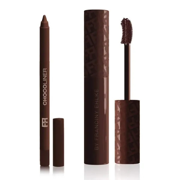 Kit ChocoEyes - Maquiagem Chocolate Para Olhos E Lábios Combo Máscara de Cílios + Lápis Multifuncional