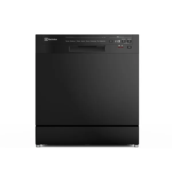 Lava Louça Electrolux 8 serviços preta com programa lava e seca