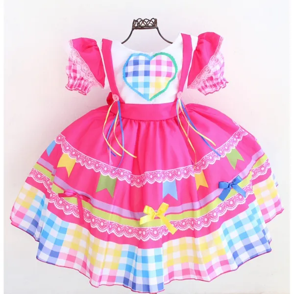 Vestido Infantil  Festa Junina Quadrilha São João Caipirinha