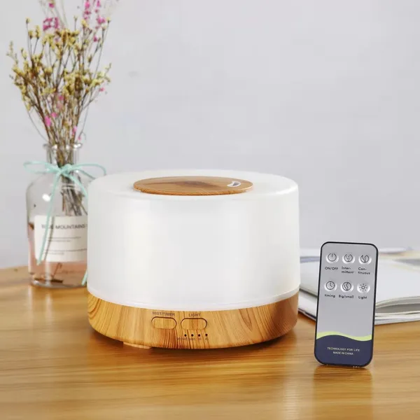 Difusor De Aromas, Umidificador De Ar Ultra-Sônico 500Ml