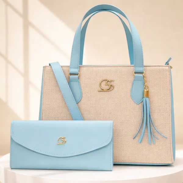 Kit Bolsa Feminina Tecido + Carteira GS