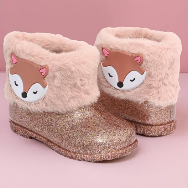 Bota Galocha Infantil Feminina Menina Botinha Bebe Lançamento pelinho Raposinha