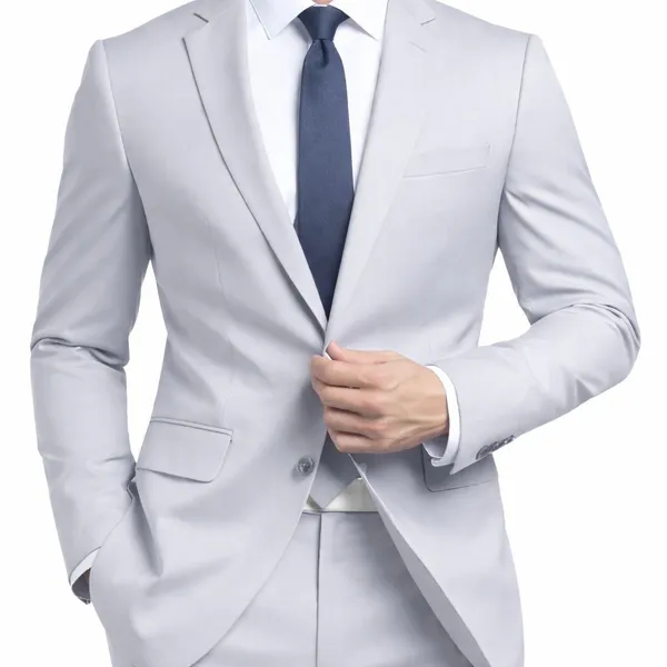 Terno Masculino Italiano Slim Oxford - Paletó+Calça