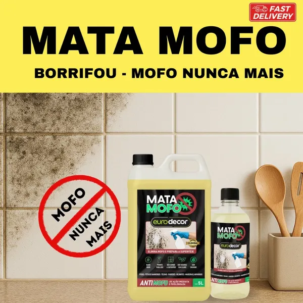 Mata Mofo Contra Fungo Mofo E Bolor Teto Banheiro Fundo de Armário
