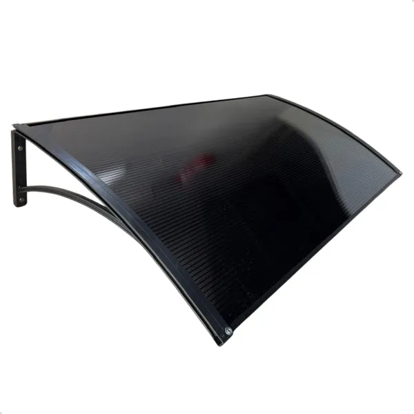 Toldo Policarbonato 100 a 200x50cm  Alta Resistência, Proteção UV area externa portas e janelas