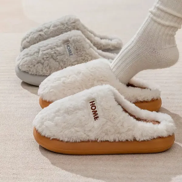 Pantufa Chinelo Casa Inverno Antiderrapante Sola Emborrachada Reforçada Forrada Quente Macio Unissex