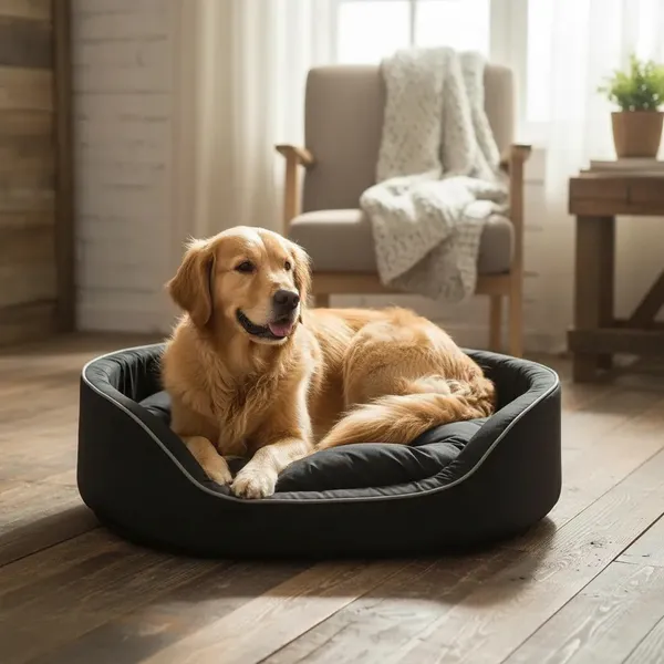 Cama Pet Dubai Total Black com Fundo Impermeável