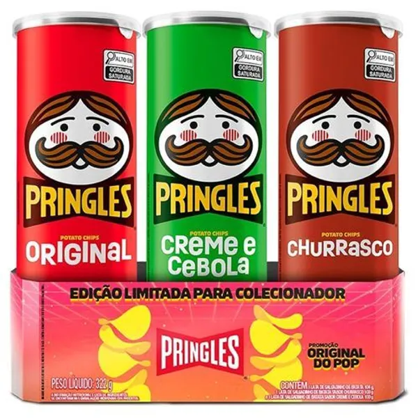 Pack Batata Pringles Retro 3 sabores