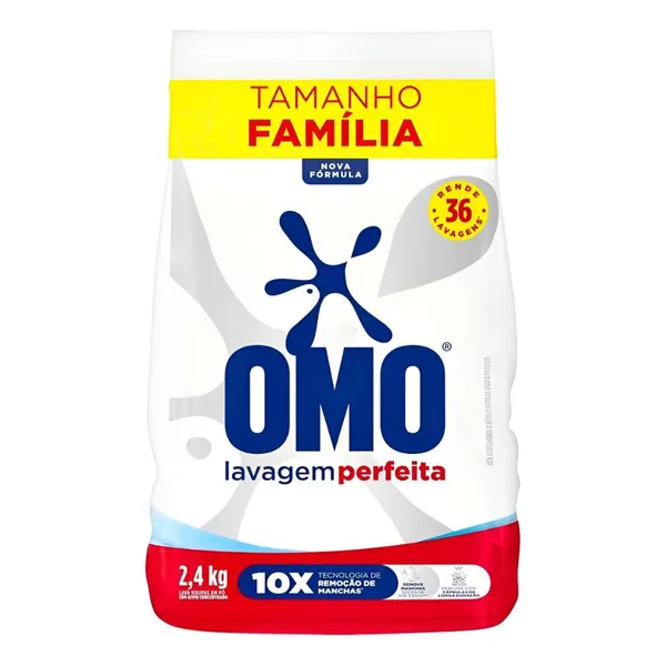 Sabão Em Pó Omo Lavagem Perfeita 2.4Kg Bag