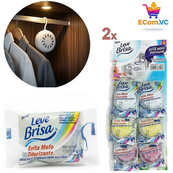 Kit 12 ou 6 Anti Mofo Evita Fungos Umidade  Cheiro Guarda Gavetas Armários Roupas