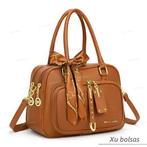 Bolsas Feminina Com Lencinho Alça Lateral Transversal Faixa De Mão De Couro DEC6170#