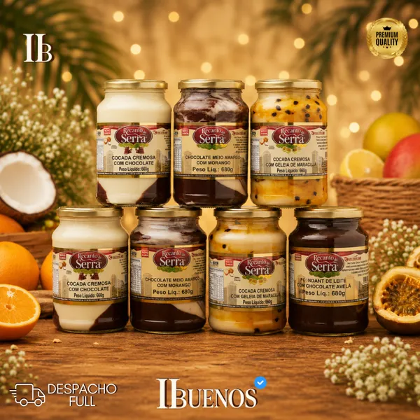 Doces e Cocadas Recanto da Serra 660g | 680g – Unitário – Escolha seu Sabor Preferido