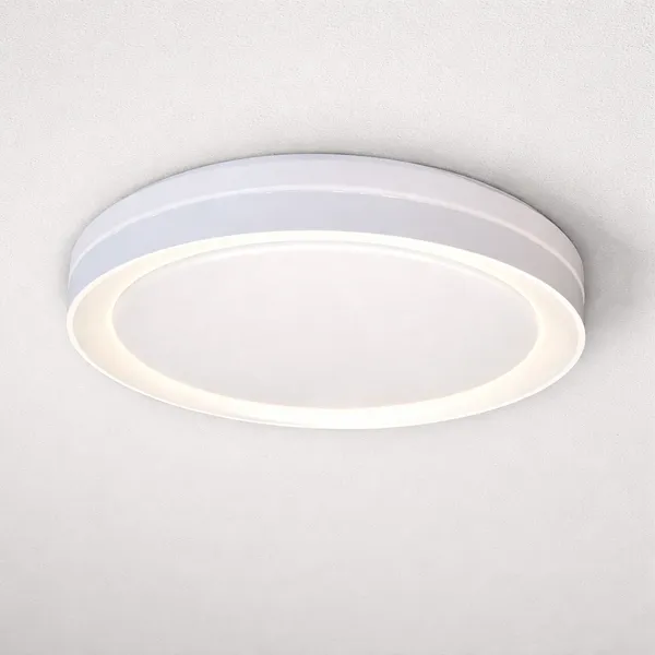 Luminaria de Led Plafon Moderno Redondo Modelo Branco Acabamento Premium slim 30w Modelo Chass 3 Cores