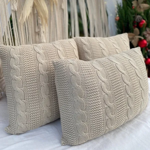 Capas De Almofada Sala Sofa Cama Decorativa Trico C/zíper NOVA YORK 45x45 50x50 60x40 50x30cm