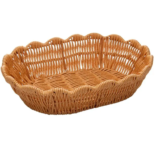 Cesta Terraço de Rattan Natural 28cm – Lyor