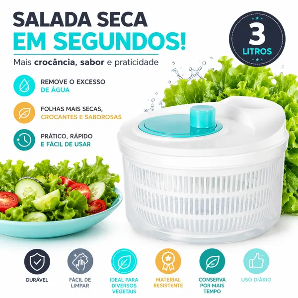 Centrífuga De Salada Secador Manual - CH