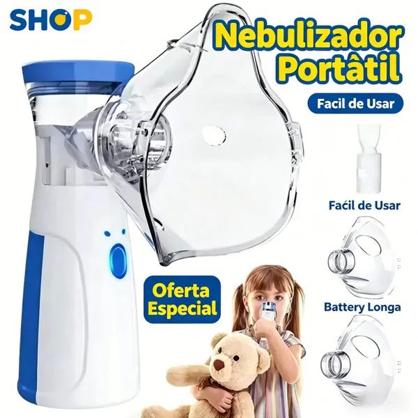 Nebulizador Portátil Mini Inalador Silencioso-sônico Automático para Adultos e Crianças N11
