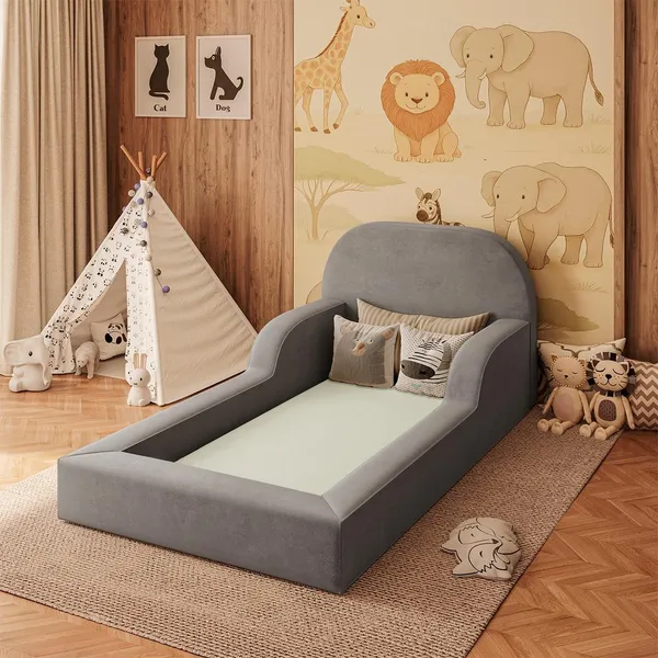 Cama Colchão Solteiro Montessoriana Infantil Balaqui Decor