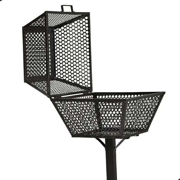 Lixeira De Calçada Externa Embutir Grande Tampa Resistente