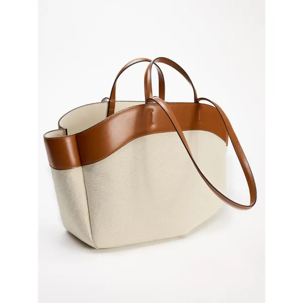 ZaraStyle Nova Sacola Feminina De Lona 2 Em 1 De Grande Capacidade Bolsa De Compras Fashion Ombro