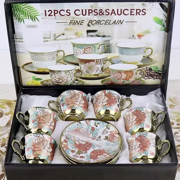 Xícara de café 80mL - kit com 12 peças em Porcelana