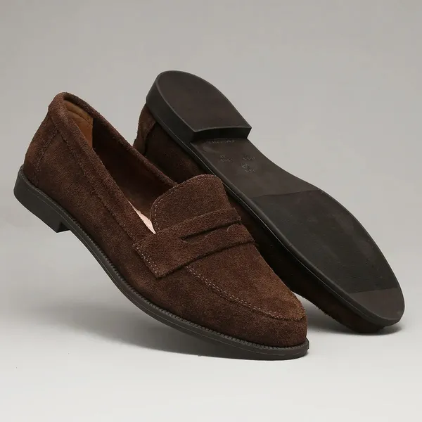 Mocassim Feminino em Camurça