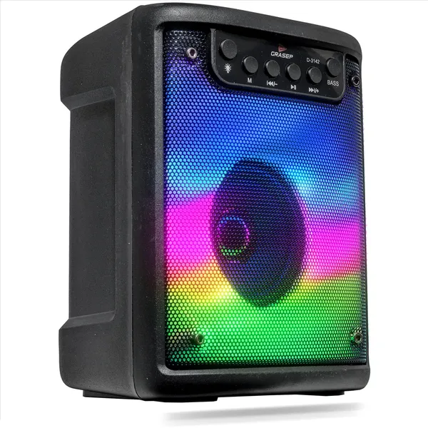 Caixa de som Bluetooth portátil RGB TWS