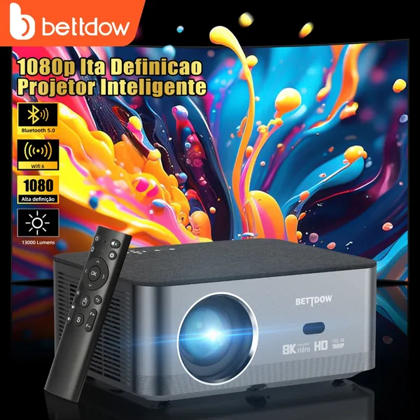 Projetor Full HD 1080P 4K 8K 13000Lumens