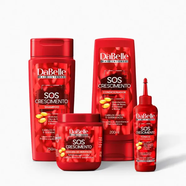 Kit SOS Crescimento Dabelle Hair - 4 Produtos