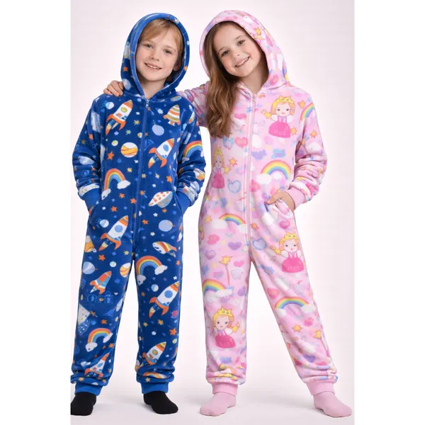 Macacão Infantil Inverno Soft Quentinho | Antialérgico | Tamanhos 2 a 12