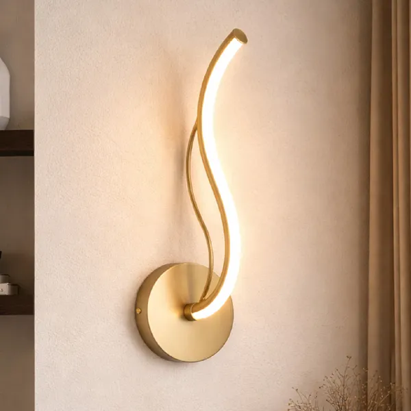Arandela Led Cristal 12w 3000K/6500K Branco Quente/Frio 110v/220v Bivolt Dourado Cod: ALUT001947 Alut By Avant