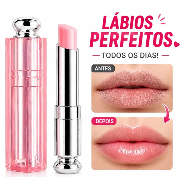 Lip Balm Hidratante com Efeito Glow – LUXO - Cor que se Adapta aos Lábios