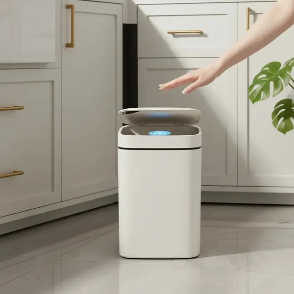 Lixeira Inteligente 12 Litros Bateria Com Sensor Automátic