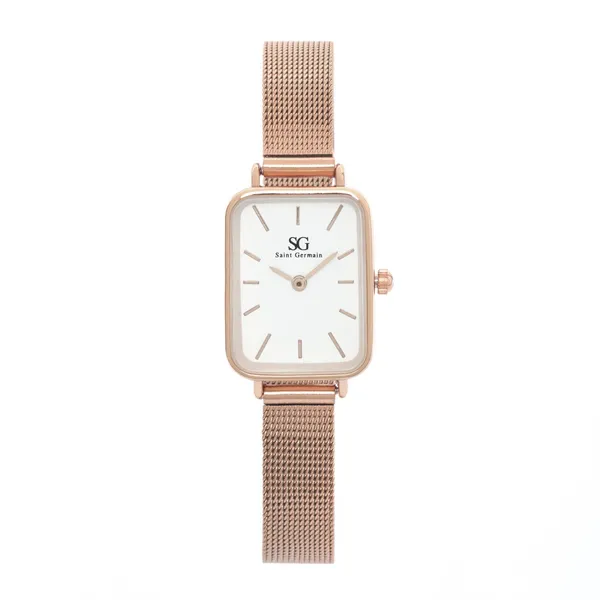 Relógio Feminino Quadrado Square Nolita Rosé Gold - Fundo Branco
