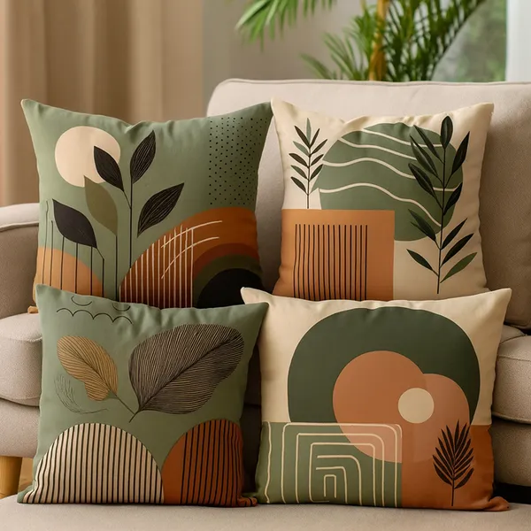Kit 4 capas de almofadas decorativas 45x45 - moderna 052