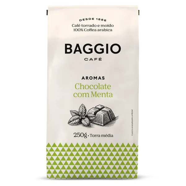 Baggio Café - Café Torrado e Moído Aromas Chocolate com Menta 250g