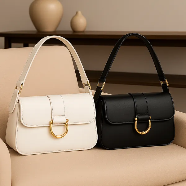 Kit Bolsa Feminina 2 peças Lançamento Nova Tendencia Elegante Alça Transversal Mega Oferta