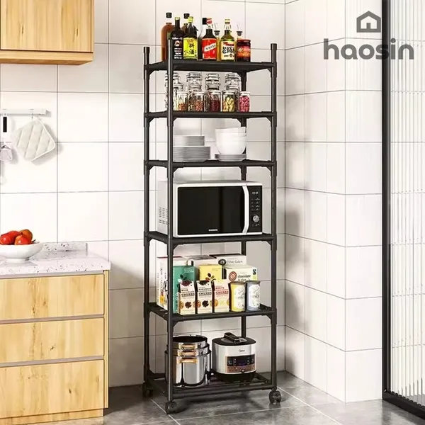 Estante 6 Prateleiras Cozinha de Aço Multiuso Panelas Casa Sala organizadora estante para sapateira banheiro rack quarto