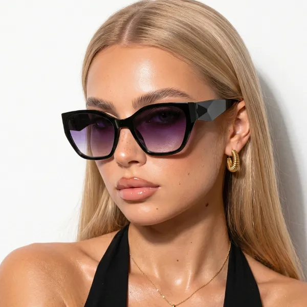 Óculos de Sol Valencia Gatinho Armação Premium Modelo Vintage Clássico Blogueira uv400 Feminino