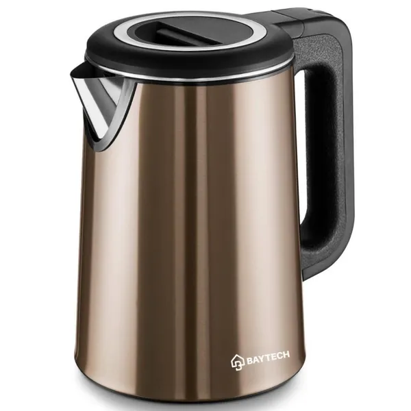 Chaleira Elétrica Inox 2L 127V/220V  Aquecimento Rápido para Café e Chá Base Segura INMETRO