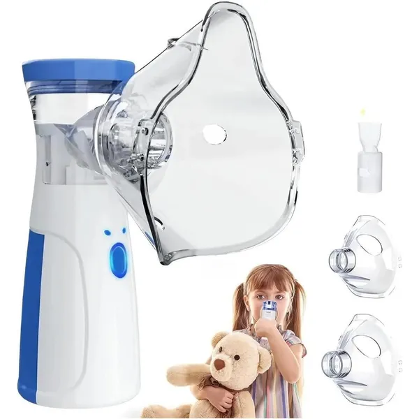 Nebulizador Portátil Mini Inalador Silencioso Ultra-sônico Automático para Adultos e Crianças  judy store