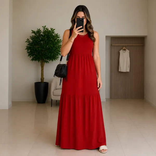 Vestido Longo Feminino 3 Marias Versátil Outono Inverno