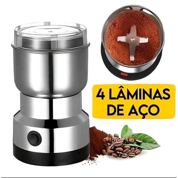 Moedor Multifuncional 110V ou 220V! Moa café, temperos e grãos com um clique!
