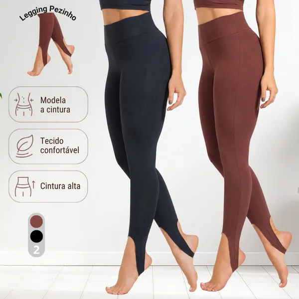 Calça Feminina Legging Fuseau Skinny de Pezinho Peluciada Zero Transparência Cintura Alta Grossa com Suplex