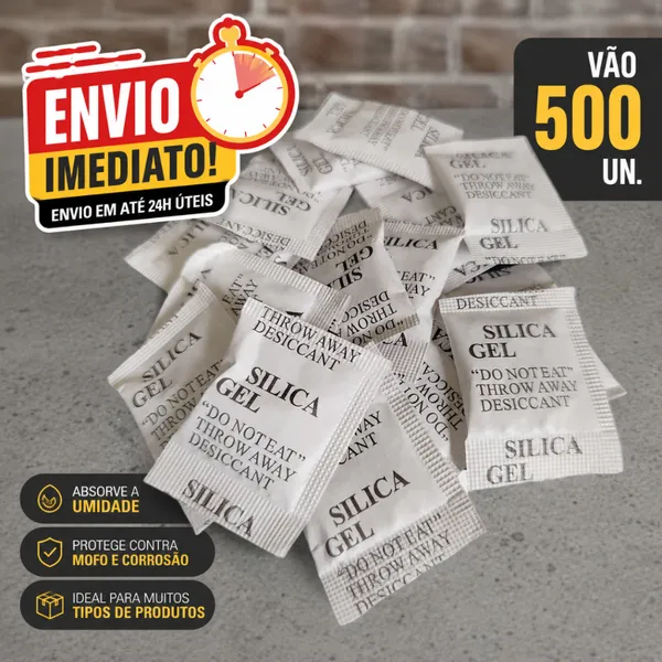 Sachê  Anti-Mofo e Anti Umidade -  Sachê Sílica Gel 1g Desumidificador kits 50 100 200 e 500un