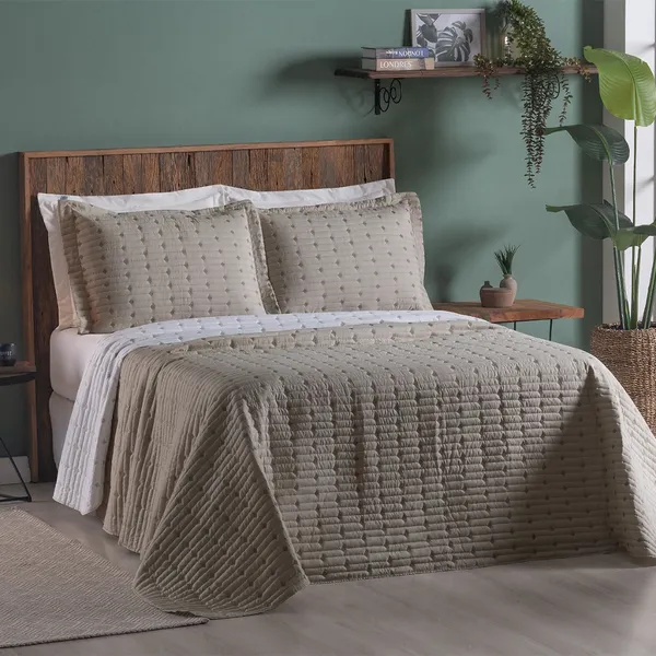 Cobre Leito Decor SOLTEIRO, CASAL, QUEEN e KING Tecido Percal 200 Fios Dupla Face