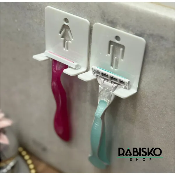 Kit Organizador de Banheiro para Aparelho de Barbear e Lâmina Gillette Prestobarba Vazado