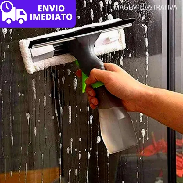 Rodo Spray Limpa e Seca Vidros 3 em 1 250ml Multiuso MOP Limpador